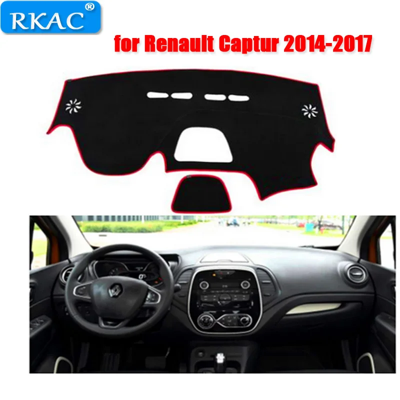 RKAC коврик для приборной панели с левым рулем Renault Captur 2014-2017 спортивный стиль |