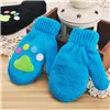 Синий TELOTUNYPlush и бархатные теплые перчатки для осенне-зимних рукавиц детские зимние перчатки От 1 до 6 лет Детские вязаные перчатки Z0828 - Цвет: Синий