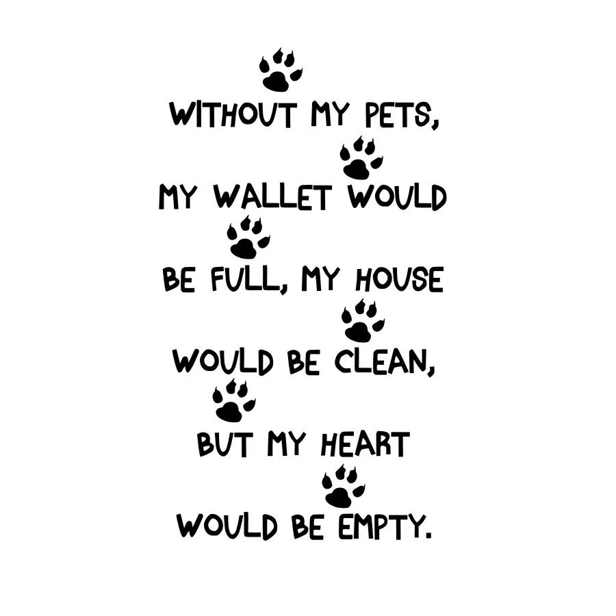 Наклейка на стену с изображением лапы собаки съемные обои для детской комнаты