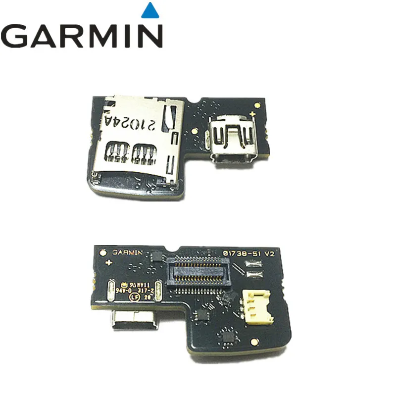 Оригинальный держатель PCB w mini USB и microSD для Garmin Edge 810 TYPE 10 (810 touring) ремонт замена
