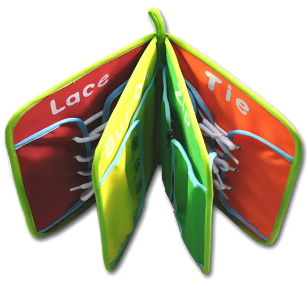 Детские книжки из мягкой ткани с застежкой-молнией для раннего обучения детские