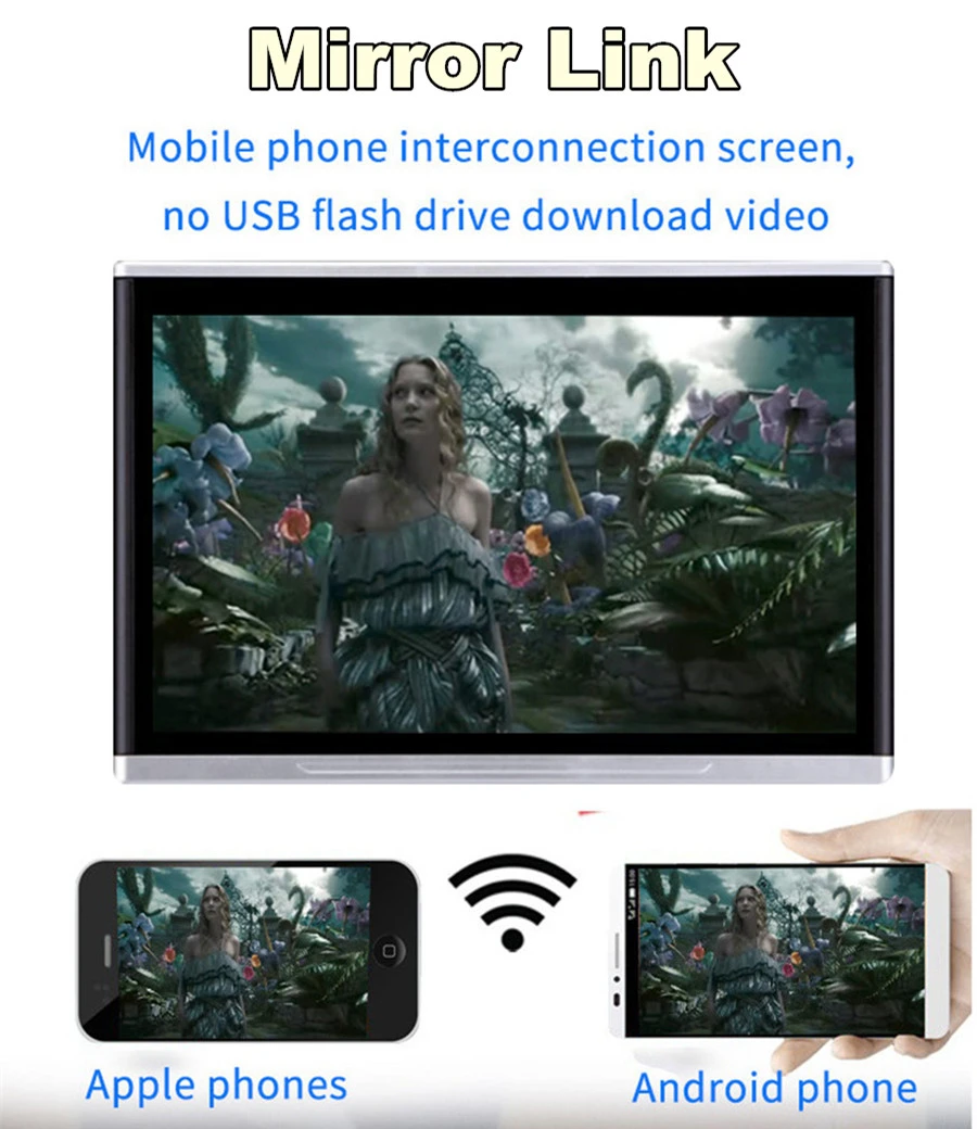 11," HD Android7.1 Восьмиядерный 1,5 ГГц wifi FM подголовник Автомобильный внедорожник заднего сиденья мониторы 1920*1080 1 шт