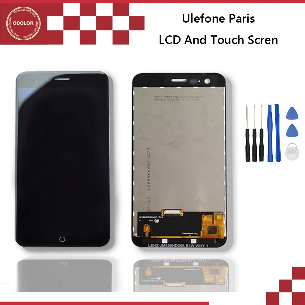 Ocolor для Ulefone Париж ЖК-дисплей HD и инструмент ремонта сенсорного экрана в сборе