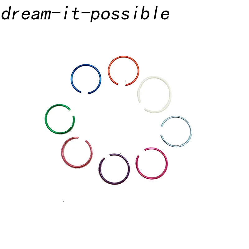 Dream-it-возможный шт Многоцветный 316 хирургический стальной нос кольцо титановое