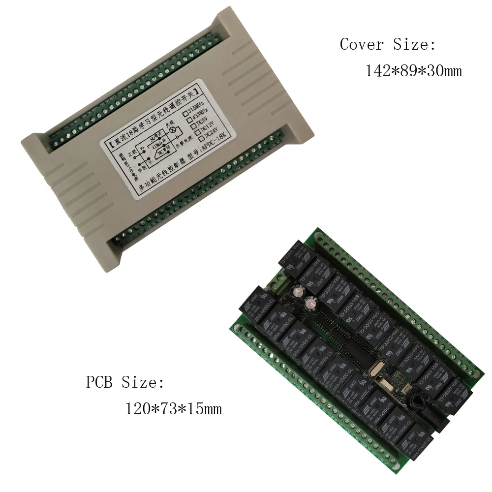 DC 12V 24V 18 CH 18CH RF беспроводной пульт дистанционного управления выключатель света