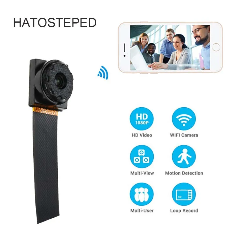 HD 1080 P WI FI сети Камера P2P мини DIY Беспроводной Модуль Движение Активированный