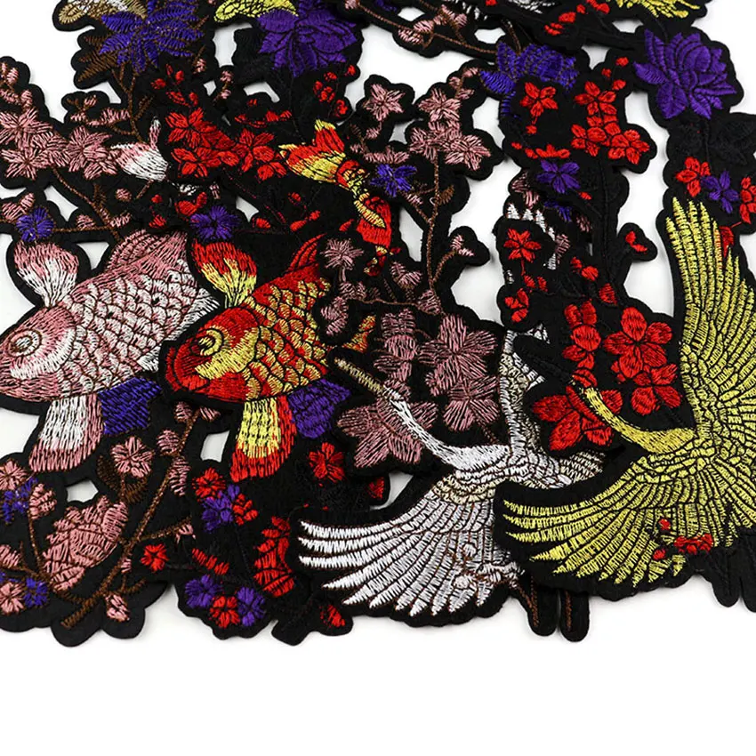 Патчи для вышивки Angel wings crane железные накладки одежды ремонта большие нашивки