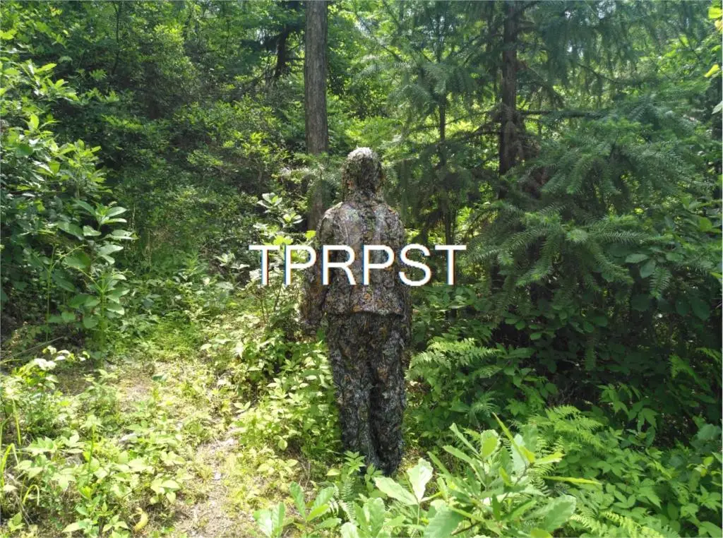 Camo 3D Leaf cloak Yowie Ghillie Breathable Open Poncho Type Camouflage Birdwatching Sniper Suit |
