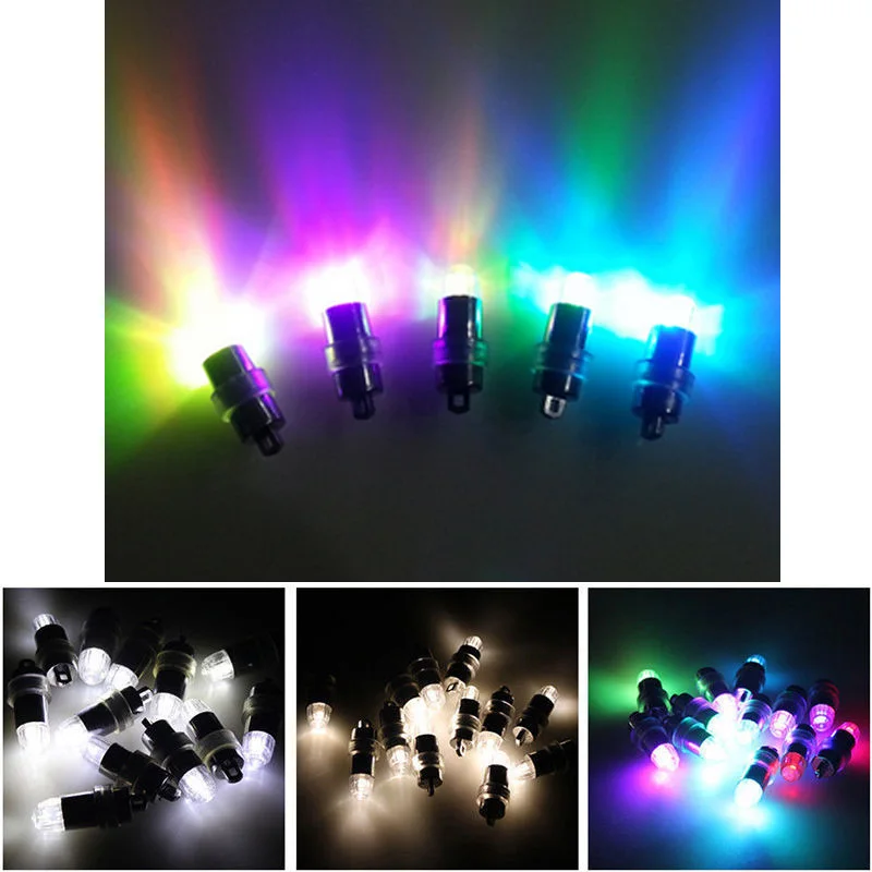 Мини RGB 12 шт Светодиодные воздушные шары для вечеринок украшения белый свет
