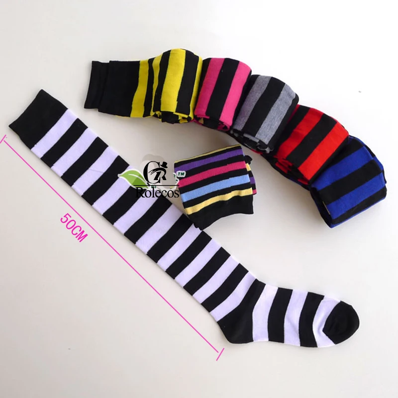 Женские хлопковые чулки ROLECOS красные синие фиолетовые черные белые теплые длиной