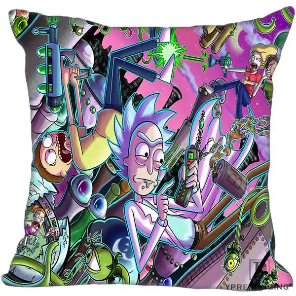 Square Pillowcases Заказная Красивая наволочка Rick and Morty Art квадратная Наволочка на молнии(с одной стороны) 180522-17-30 - Цвет: Square Pillowcases
