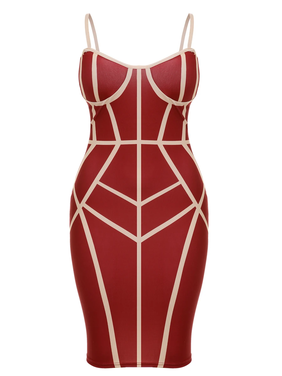 New Years Eve Dress Red Green Black White Bandage Bodycon Panel Cocktail Party Sexy Dresses Woman Night Club Wear | Женская одежда
