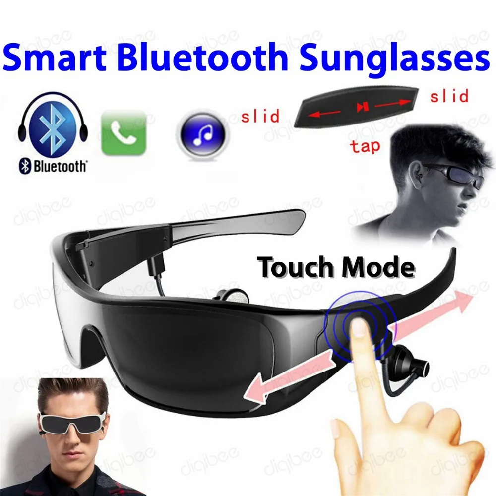 Модные поляризованные солнцезащитные очки с сенсорным режимом TR90 UV400 Bluetooth