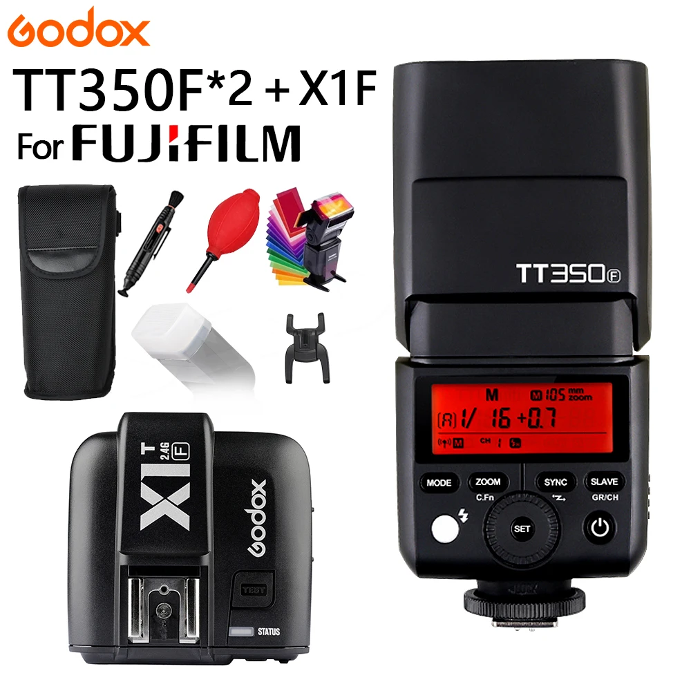 Godox TT350F для Fujifilm Мини лампа вспышка Flash ttl HSS GN36 1/8000 s 2.4g беспроводное устройство