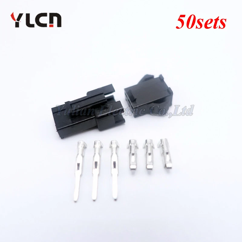 50sets High Quality Connector SM 3Pin Pitch 2.54MM Female and Male Housing + Terminals SM-3P SM-3R JST SM2.54 | Обустройство дома