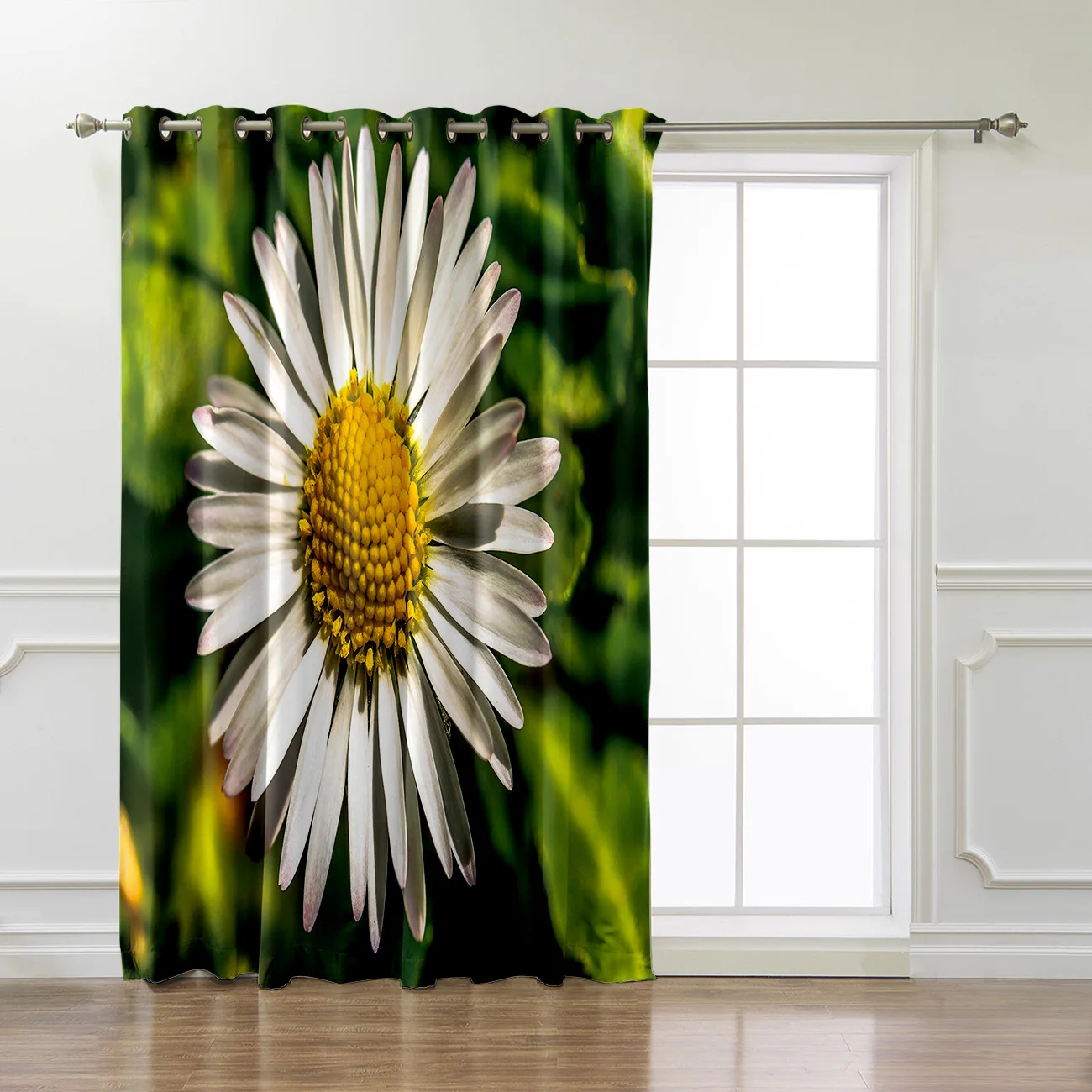 Весенние оконные шторы Daisy Flower Valance для гостиной ванной комнаты кухни помещений