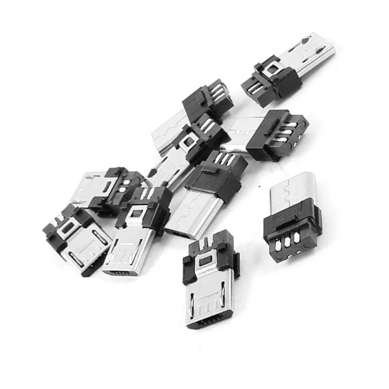 10x Micro USB B Тип 5 pin штекер jack|Соединители| |