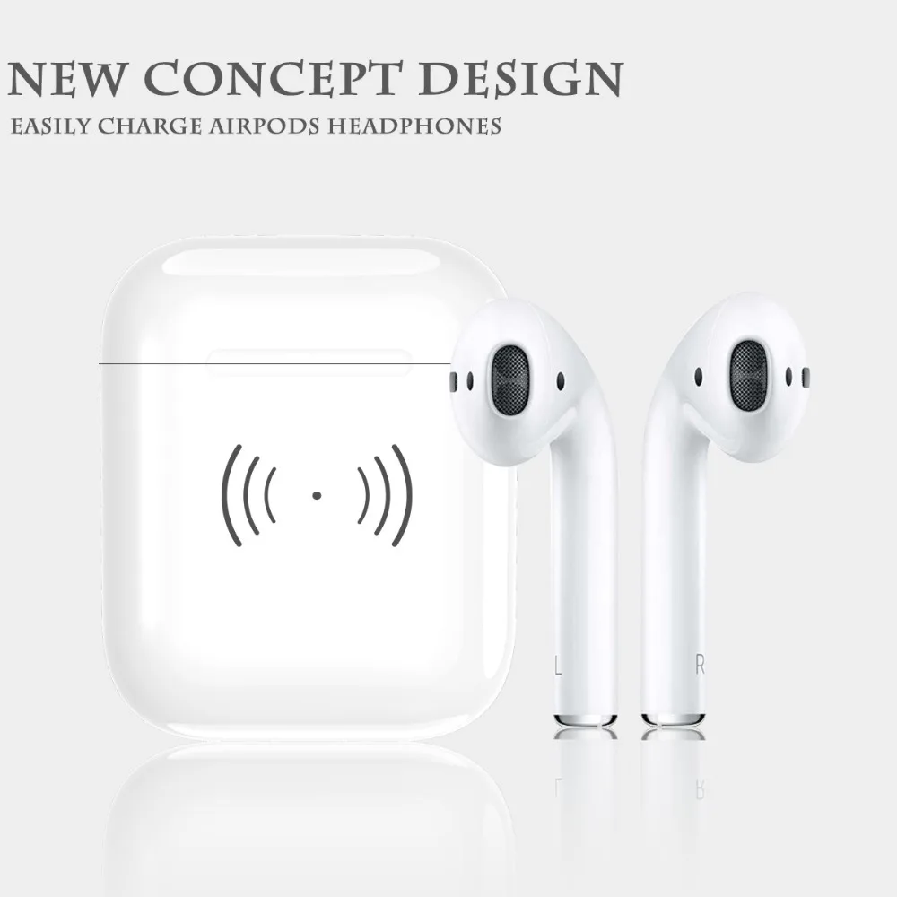 Airpods Bluetooth гарнитура Беспроводная зарядка коробка airpods зарядное устройство
