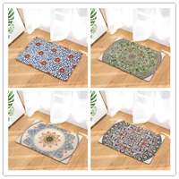 new12 style flowers and geometry print carpets outdoor rugs front door mats