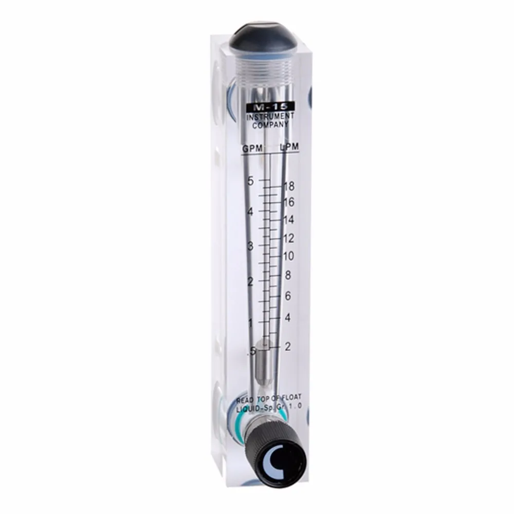 LZT-15M 2-18LPM Square Panel regulator water meter Flow Meter rotameter LZT15M Tools Flow Measuring With regulating valve