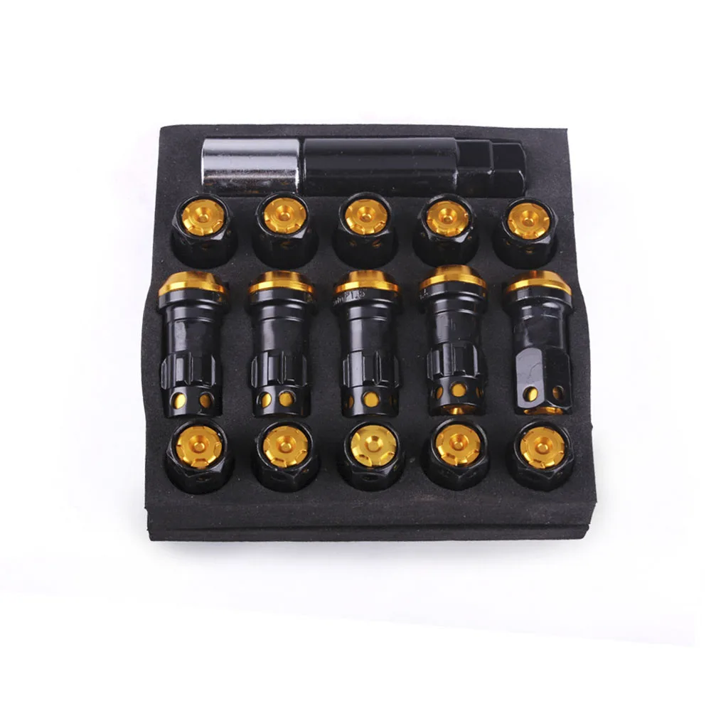 RASTP-20pcs/набор M12x1.5/1,25 R40 стиль 44 мм Колесные гайки гоночные композитные стопорные гайки с ключом безопасности RS-LN046