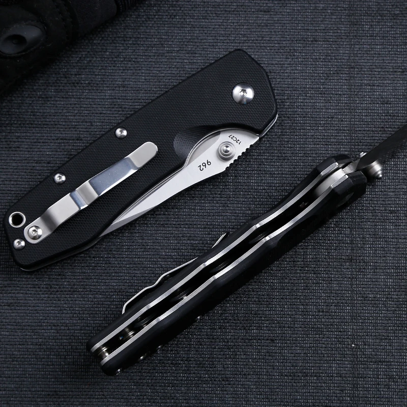 Карманный складной нож LAND 961/962 с лезвием из стали 12C27 для охоты, кемпинга, выживания, рыбалки, повседневного ношения и разрезания фруктов.