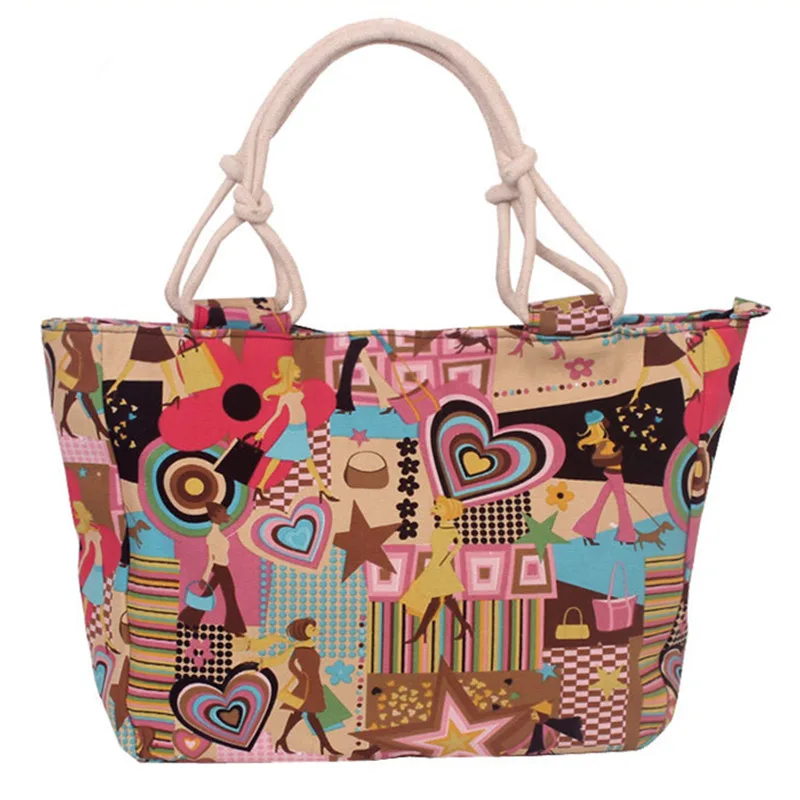 

Nesitu New High Quality Fashion Summer A4 12 Patterns Canvas Women Shoulder Bags Shopping Bag Lady Handbags Totes M550