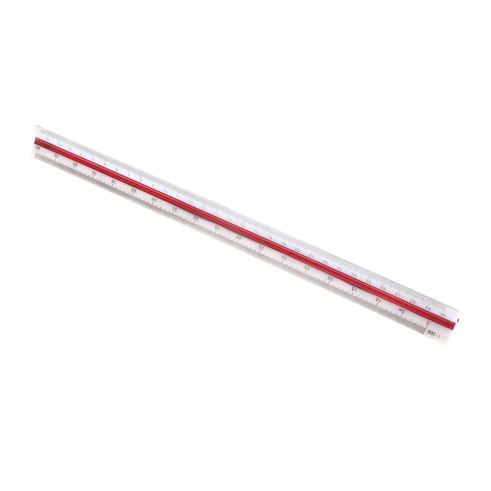 1pc 1:100 1:200 1:250 1:300 1:400 1:500 Triangular Metric Scale Ruler 300mm | Инструменты