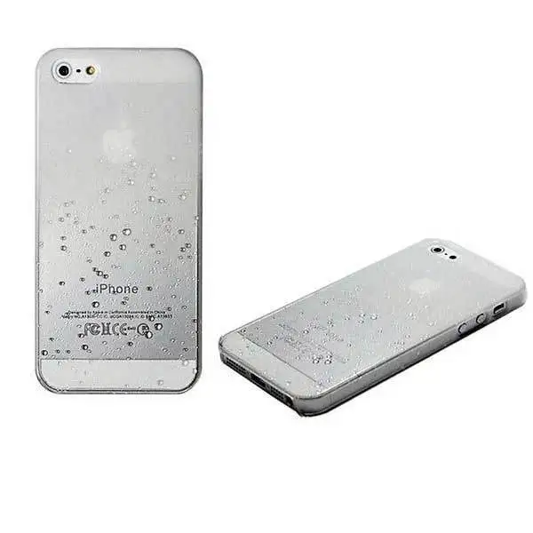 Decathlete Raindrop Grain Pattern PC Protector Case Cover For iPhone 5 5S |