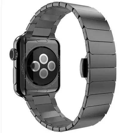

Браслет GOOSUU звеньевой для Apple Watch, ремешок из нержавеющей стали с оригинальной застежкой-бабочкой 1:1, ремешок для часов iwatch 38 мм 42 мм