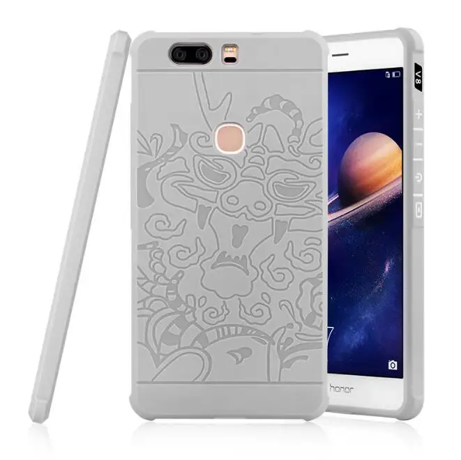 Haianguo для huawei honor 8 телефон case мягкие силиконовые anti knock back чехол v8 дракон сотовый