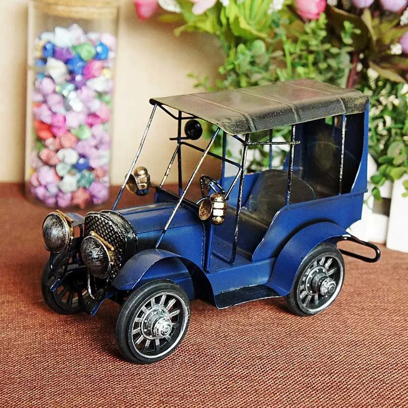 Metal Craft Vintage Car Model Collection Home Decoration Office Desk Decor Iron Accessories | Дом и сад