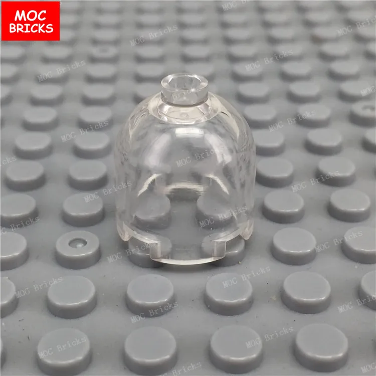 10 шт./партия прозрачный контейнер MOC Круглый 2x2x1 2/3 купол полый гвоздик 30151b игрушки