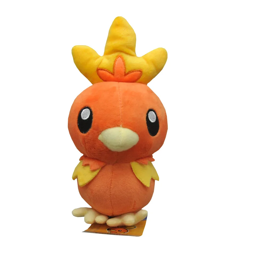 Torchic 18CM Mimikyu Mudkip Mew Meowth Psyduck Poliwag Raichu Rotom Snorlax Totodile Treecko Vlupix Wobbuffet Zygarde Voltorb плюшевые игрушки SYQQ - Цвет: Torchic 18CM