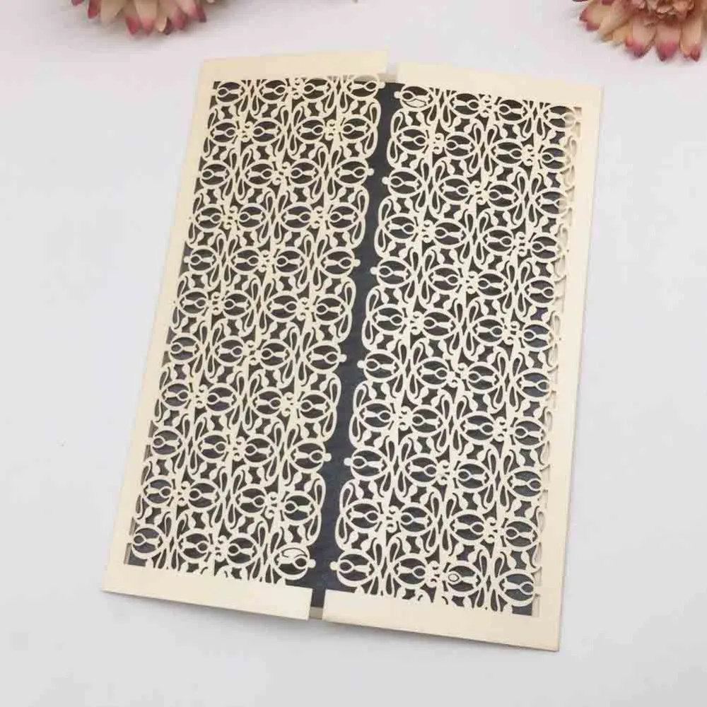 35Pcs/Lot Hot Sale Laser Cut Pearl paper Wedding Invitations Anniversary Cards Birthday Party Blessing Greeting Card | Дом и сад