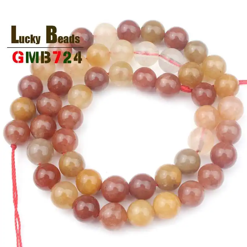 

Natural Red Quartz Beads Smooth Round Loose Spacer Beads For DIY Making Bracelets Necklace Jewelry 15inches Pick Size 4/8/10mm
