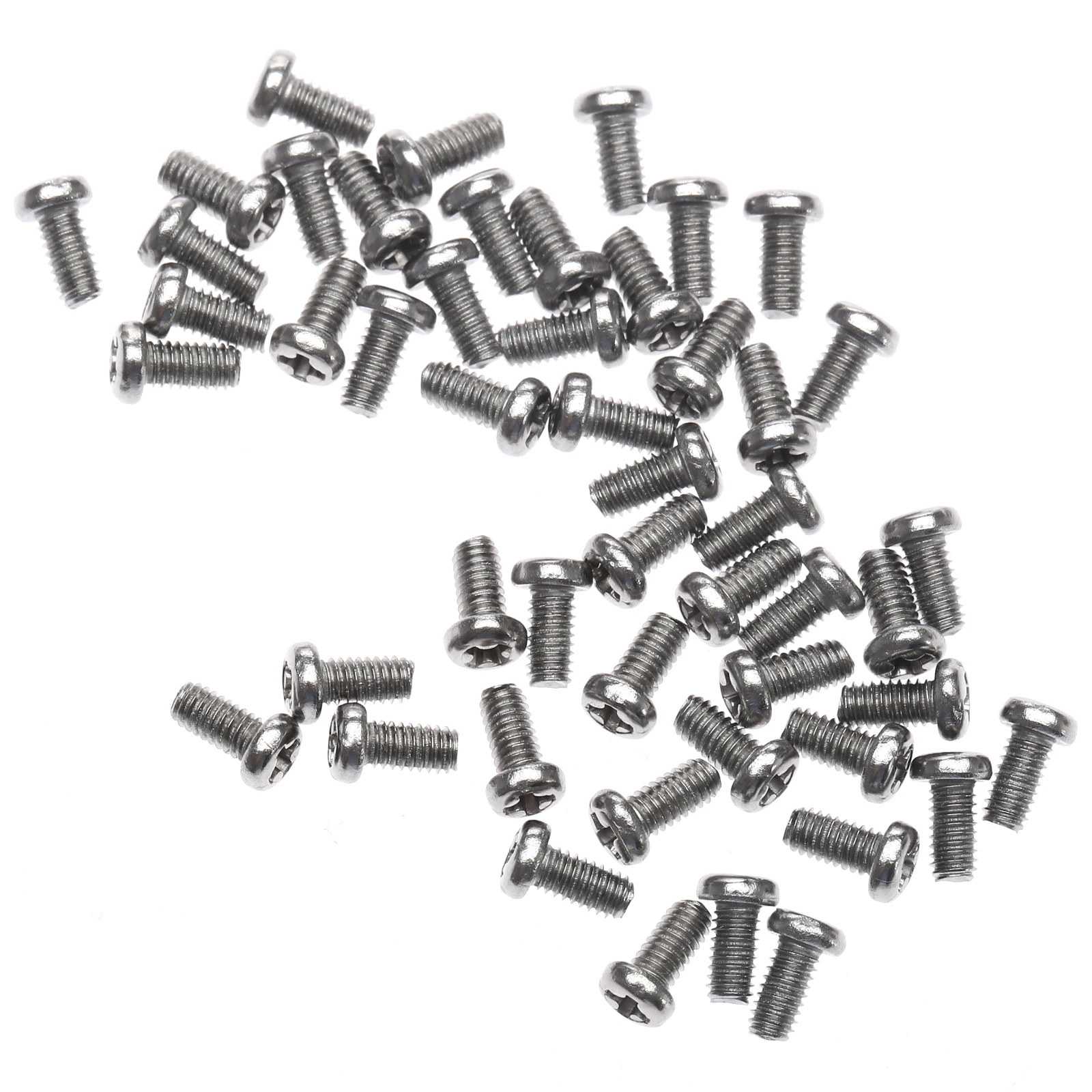 50Pcs M2.5x5mm Stainless Steel Phillip Plain Screws and Bolts M2.5 Cross Recessed Pan Head Phillips Cap Fastener Machine Tools |