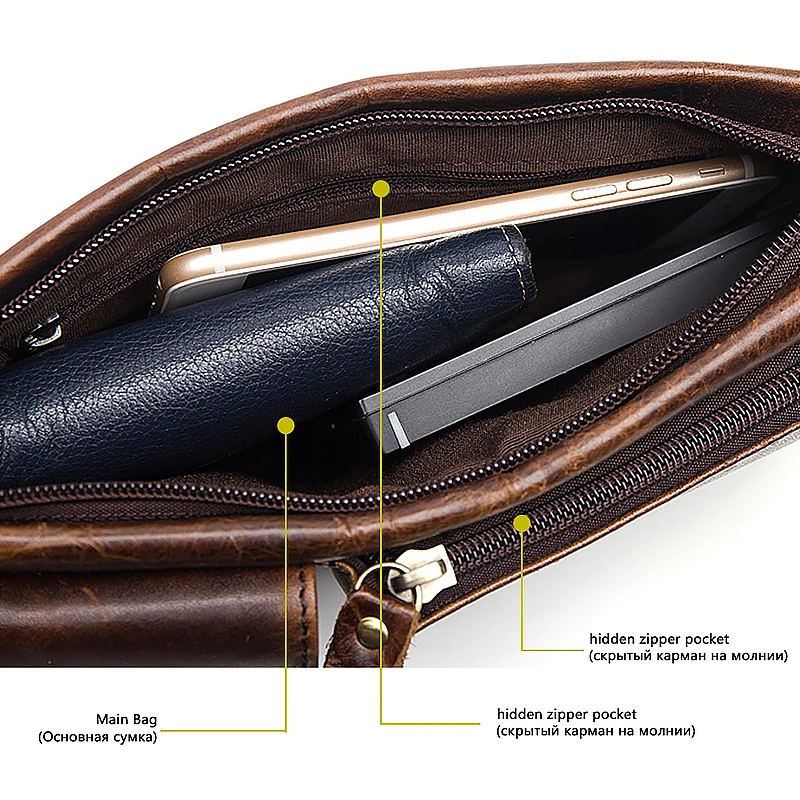 2019 винтажная сумка на талию из натуральной кожи мужская пояс для денег нагрудная