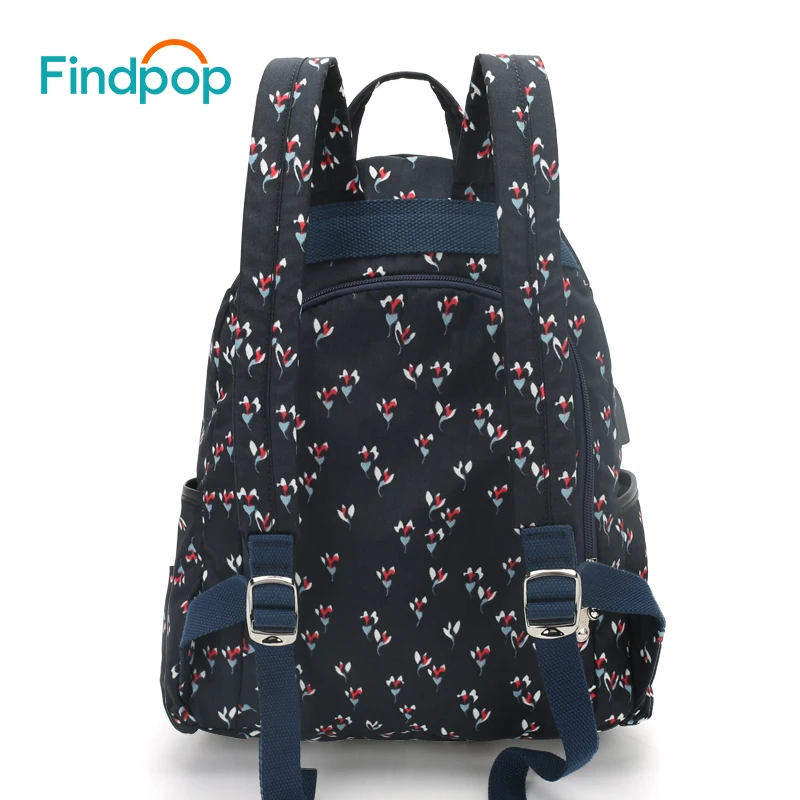 Рюкзак Findpop с USB зарядкой Женский нейлоновый водонепроницаемый рюкзак защитой от