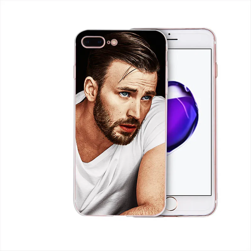 Криса Эванса Марвел Капитан Америка мягкий чехол для iPhone X чехол для телефона XS max XR 6plus 6s 6 Coque 5 5S SE 7 8 8plus 7plus Funda - Цвет: case 26