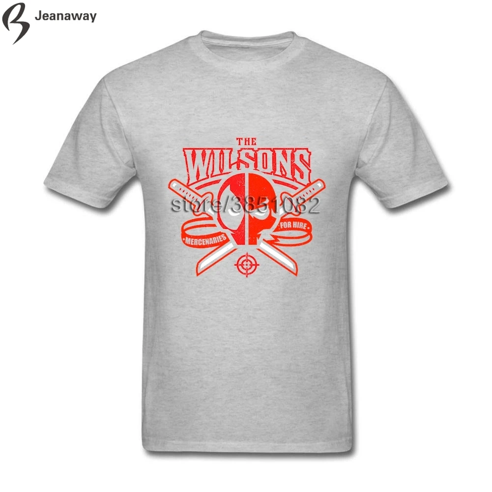 Hip Hop Men Boy for T-shirt The Wilsons Deadpool Short Sleeve 100% Cotton Crew Neck Tshirt | Мужская одежда