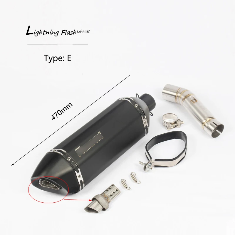 CBR500R выхлопная труба для Honda CB500F CB500X Мотоцикл Средний хвост Escape со съемным дБ убийца скольжения на 51 мм все годы