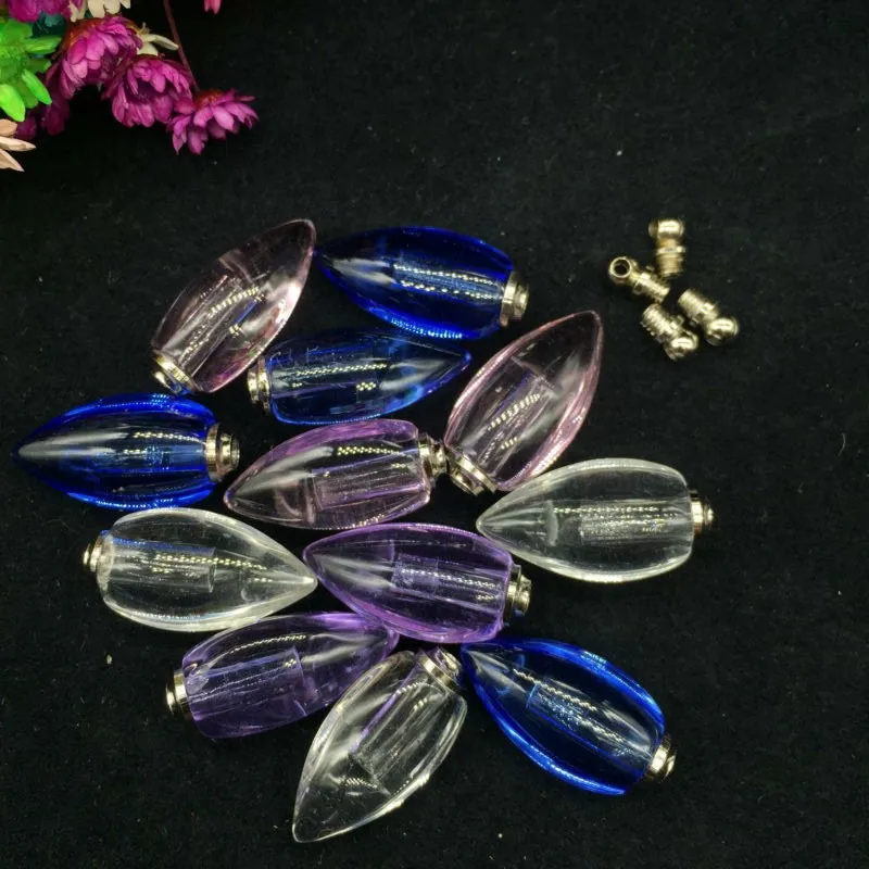 

50 шт./лот разноцветная Хрустальная флакон с винтовой крышкой флакон для желаний стеклянная бутылка флакон для парфюма эфирного масла флако...