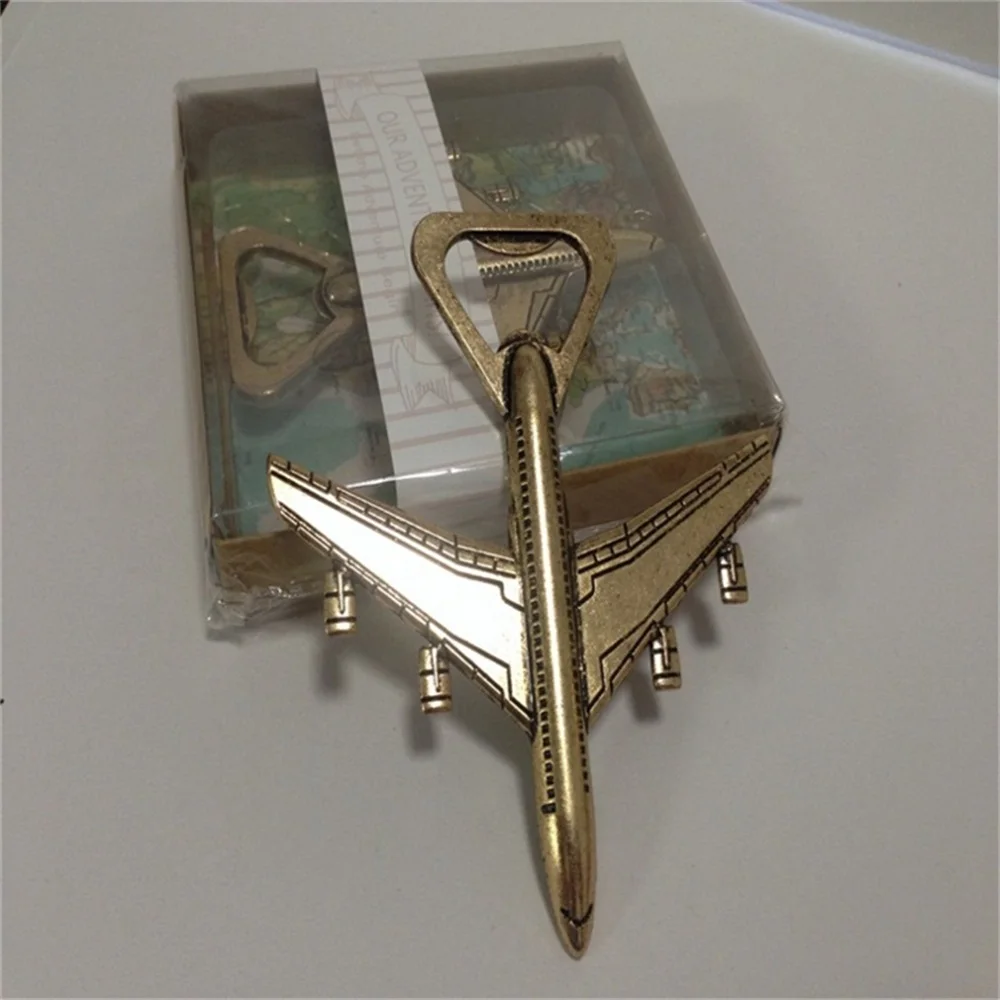 1 шт. Творческий самолет открывалка для бутылок самолета бар пива Приключения