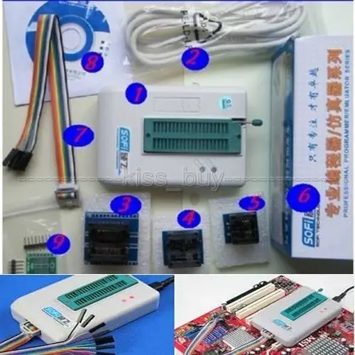 Универсальный USB программатор EEPROM Flash SPI BIOS 24/25/BR90/93 5000 + чипы SP8 A|bios flash chip|bios chipchip bios