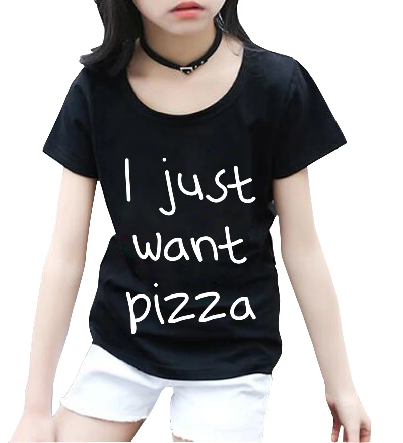 Я просто хочу пиццу с буквенным принтом 2018 летняя новая модная брендовая одежда