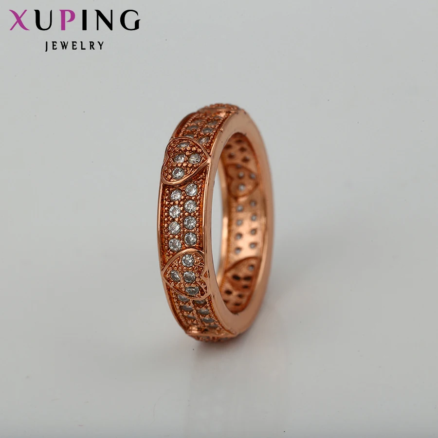 Xuping, модное кольцо, специальный дизайн, кольца для женщин, высокое качество, розовое золото, цвет, покрытие, шарм, рождественские подарки 11830