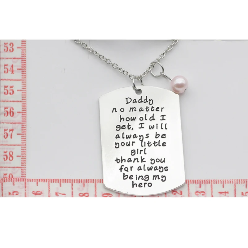 2018 новый продукт фабрики ожерелья с буквой для папы отца подарок на день семьи