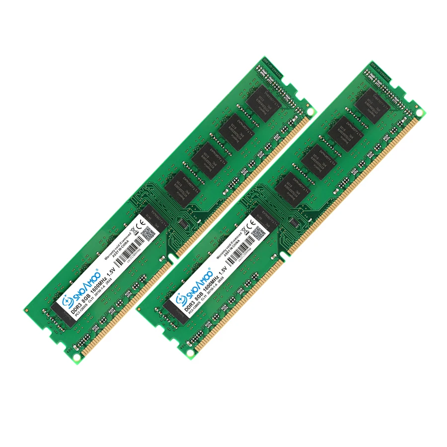 SNOAMOO Настольные ПК RAMs DDR3 2G 4G 8G 1333 МГц 1600 240-Pin память 1 5 в DIMM для AMD без ECC пожизненная