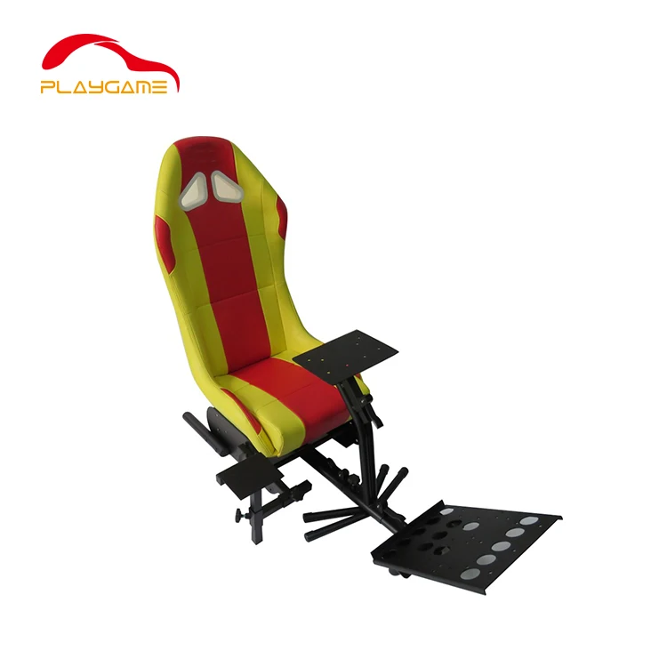 GY Yellow Drift Racing Simulator кожаное складное игровое сиденье для Logitech G29 ps Xbox|Кресла и